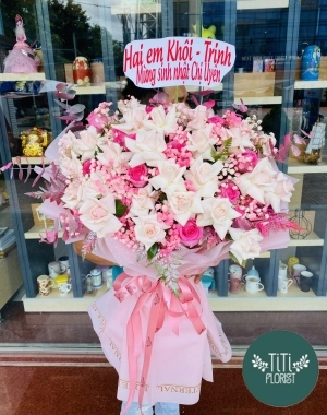 Bó hoa hồng siêu to