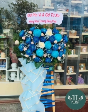 Kệ hoa chúc mừng bảng