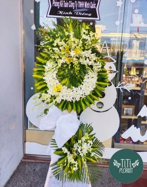 Lẵng hoa chia buồn 