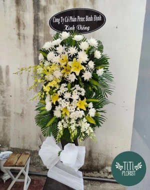 Lẵng hoa viếng đẹp 