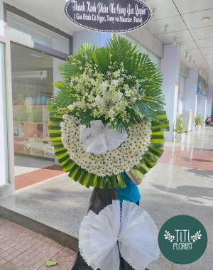 Vòng hoa cúc trắng 