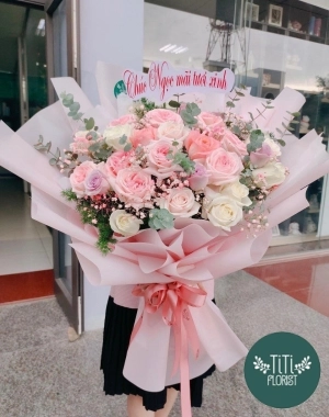 Hoa hồng cam nhập 