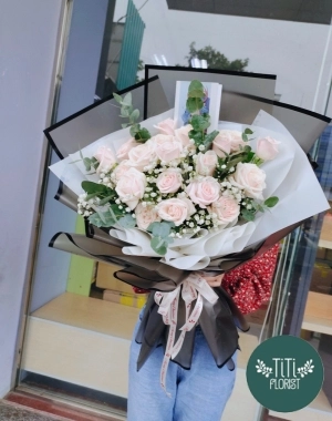 Bó hoa trắng sinh nhật 