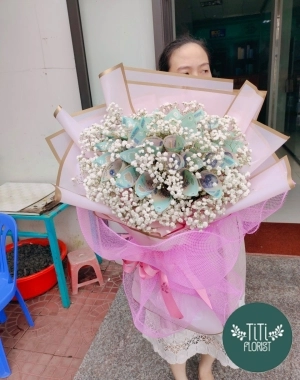 Bó hoa tiền sinh nhật 