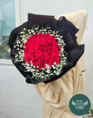 Bó hồng đỏ sinh nhật 