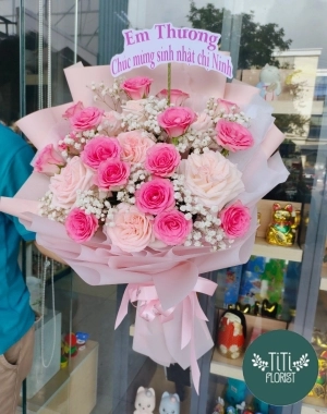 Hồng nhạt xinh tươi 