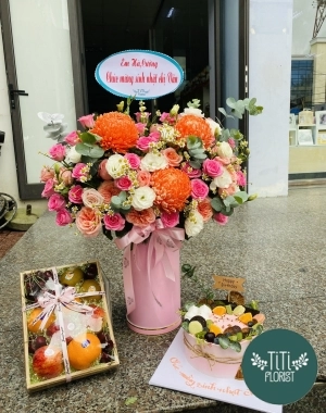 Lẵng hoa mừng sinh nhật