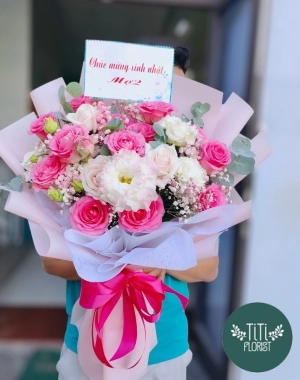 Bó hoa  hồng tình yêu