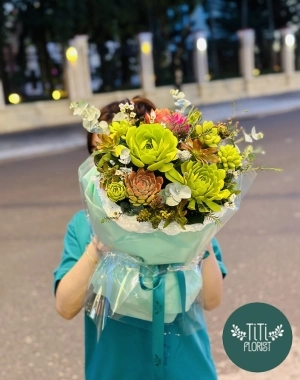 Bó hoa sen đá 20-10 