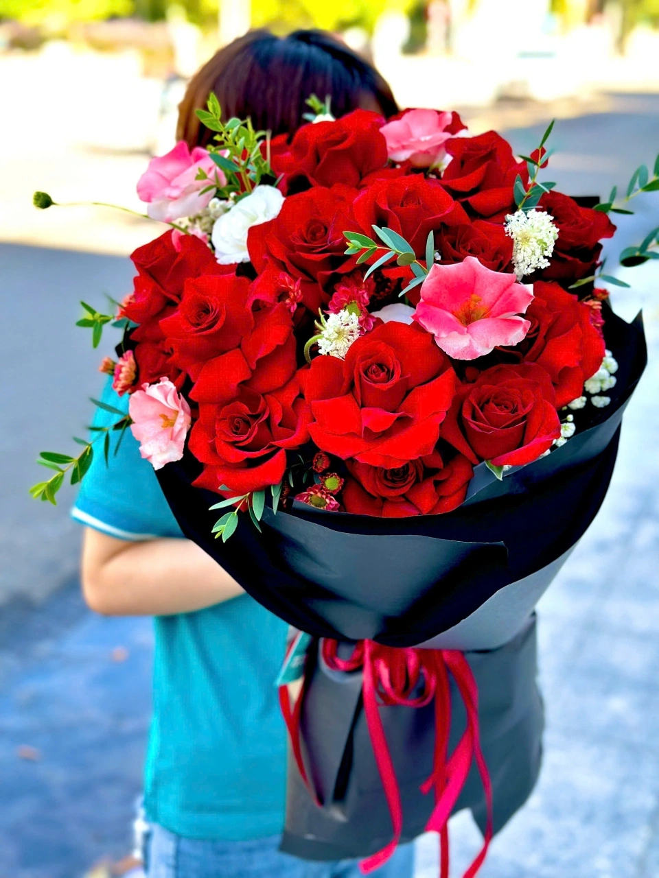 Bó hoa hồng đỏ 3