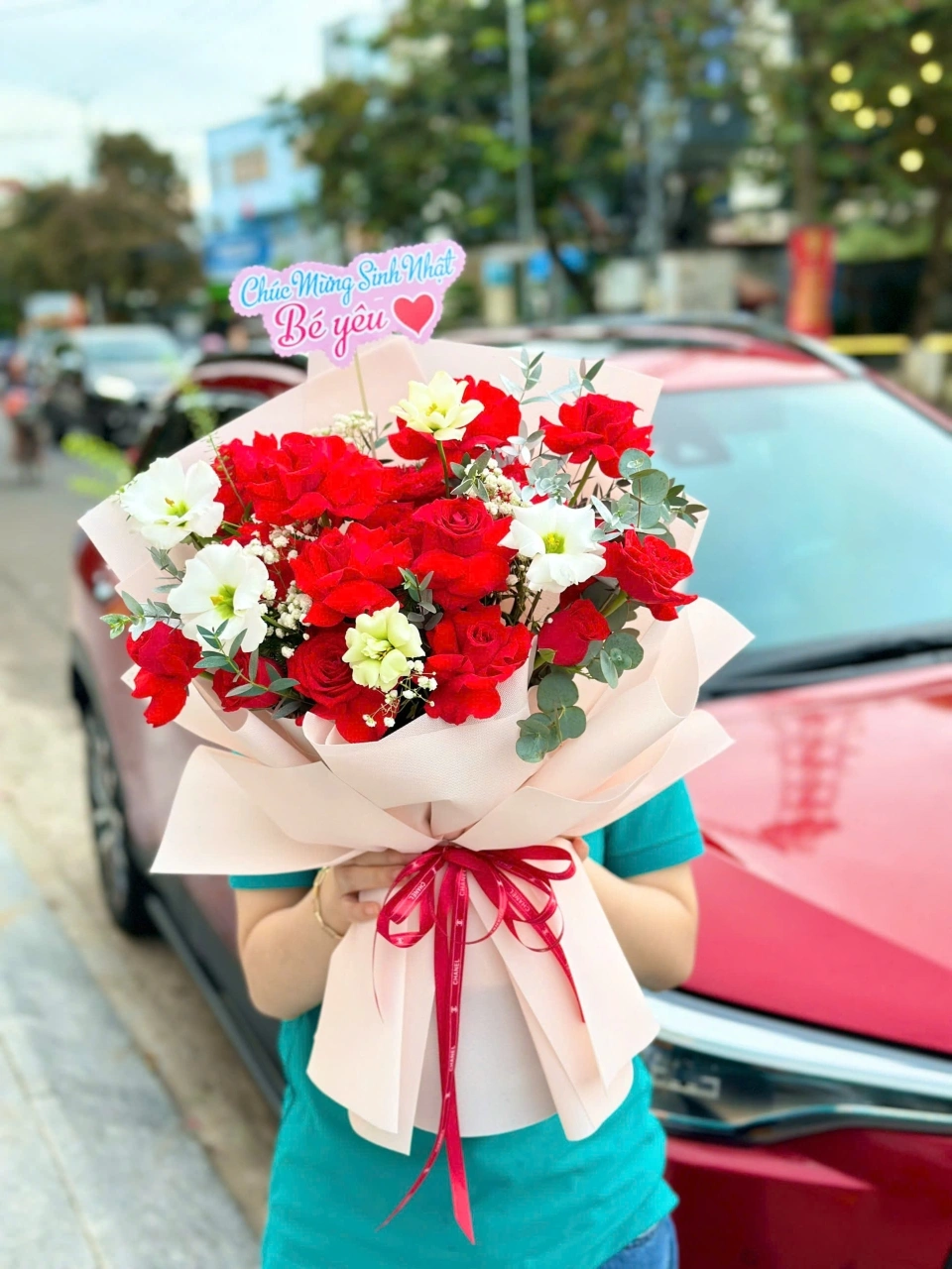 Bó hoa hồng đỏ 4