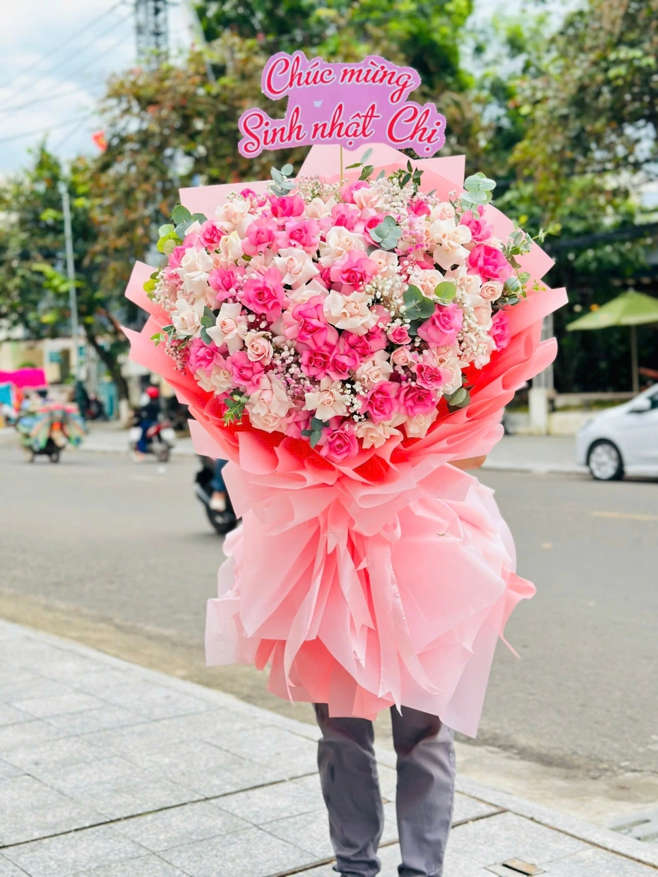 Bó hoa hồng sinh nhật