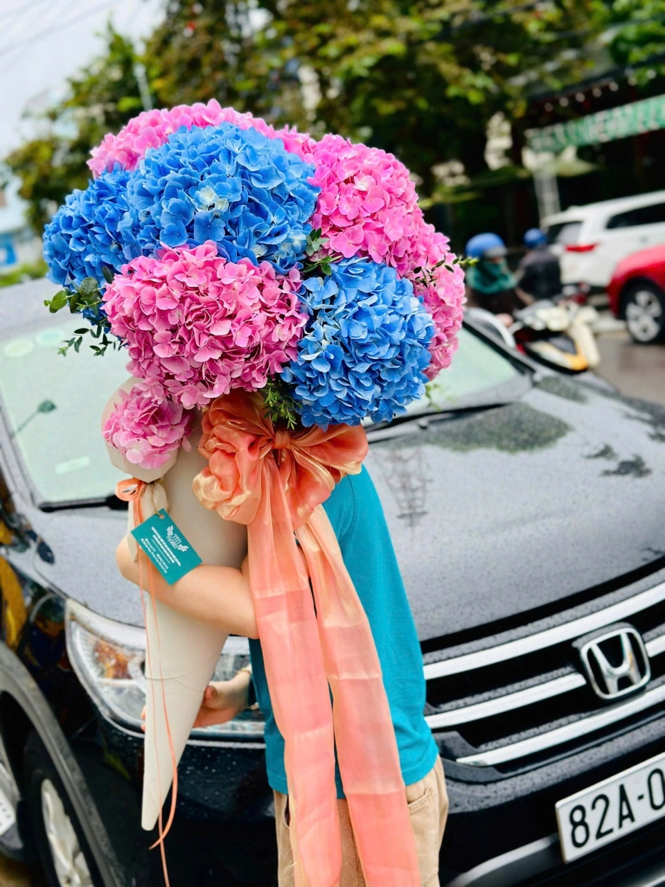 Bó hoa cẩm tú cầu