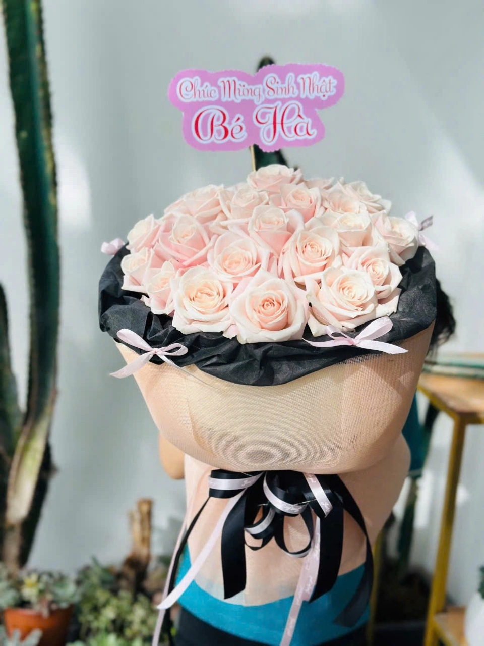 Bó hoa hồng pastel 2