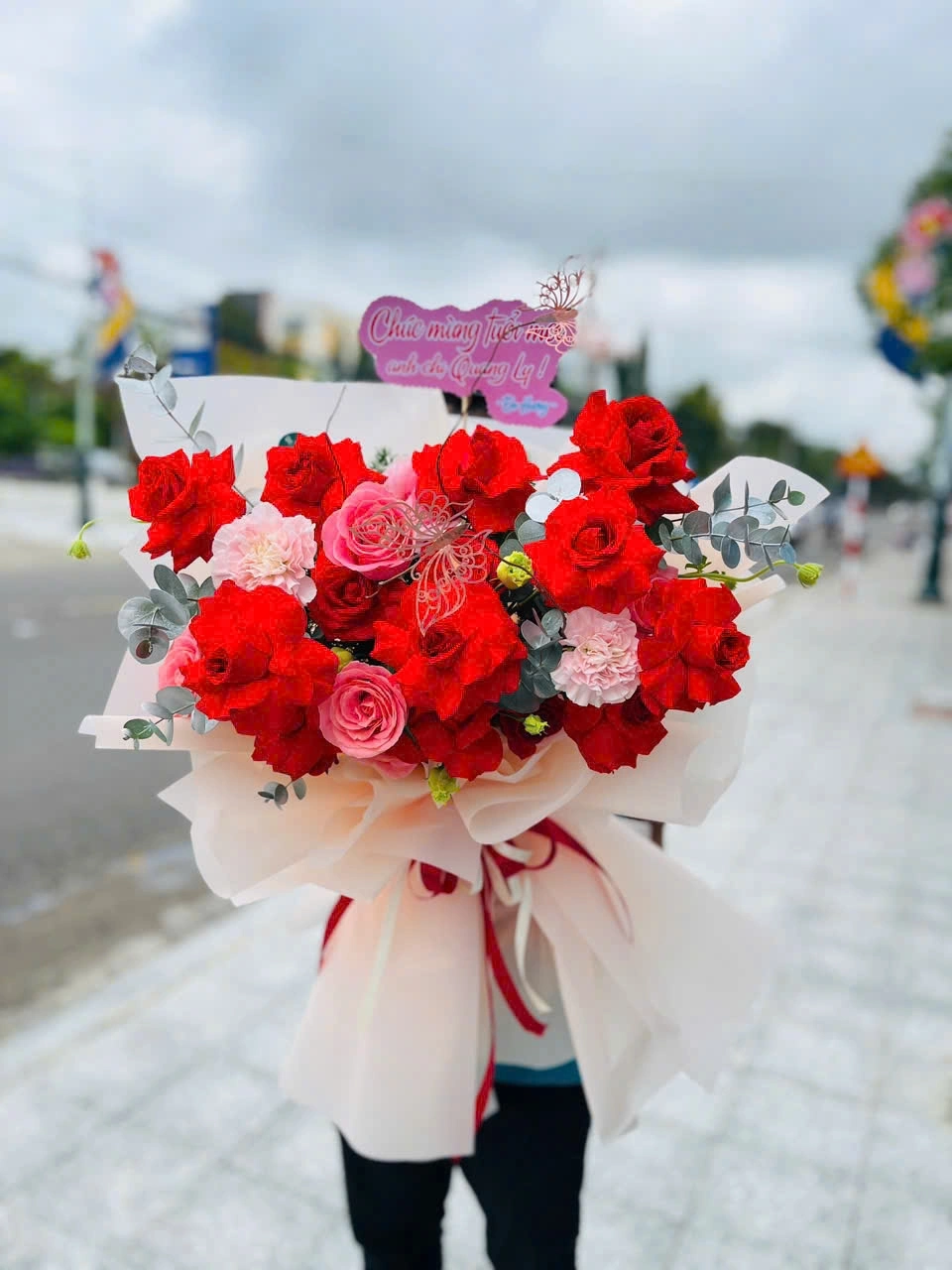 Bó hoa hồng đỏ 7