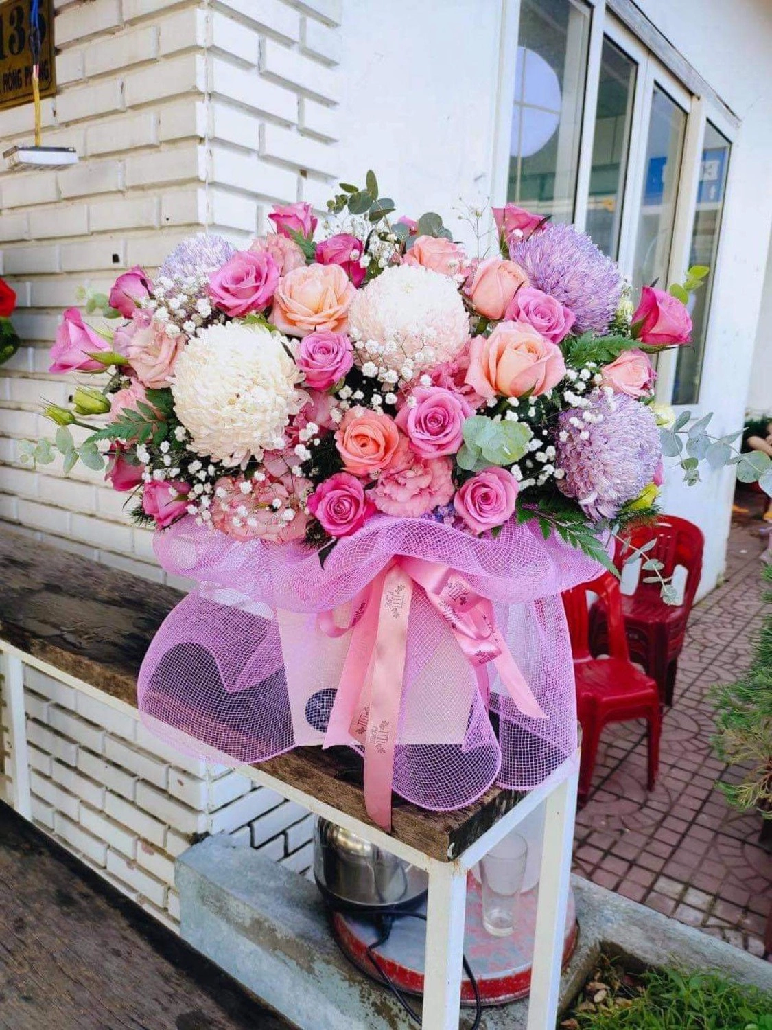 Lẵng hoa sinh nhật 