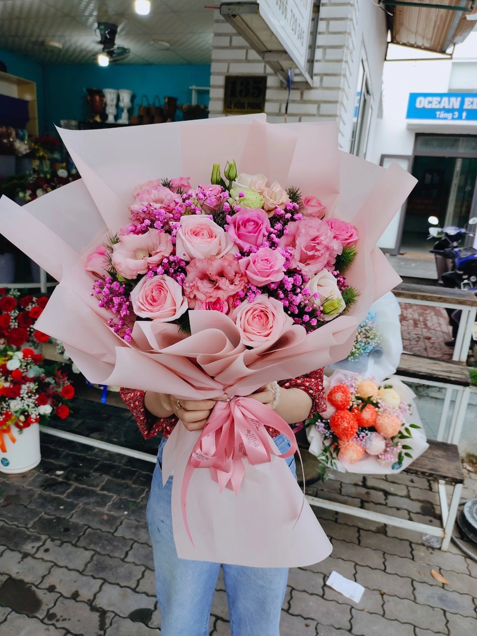 Bó hoa sinh nhật ngũ sắc