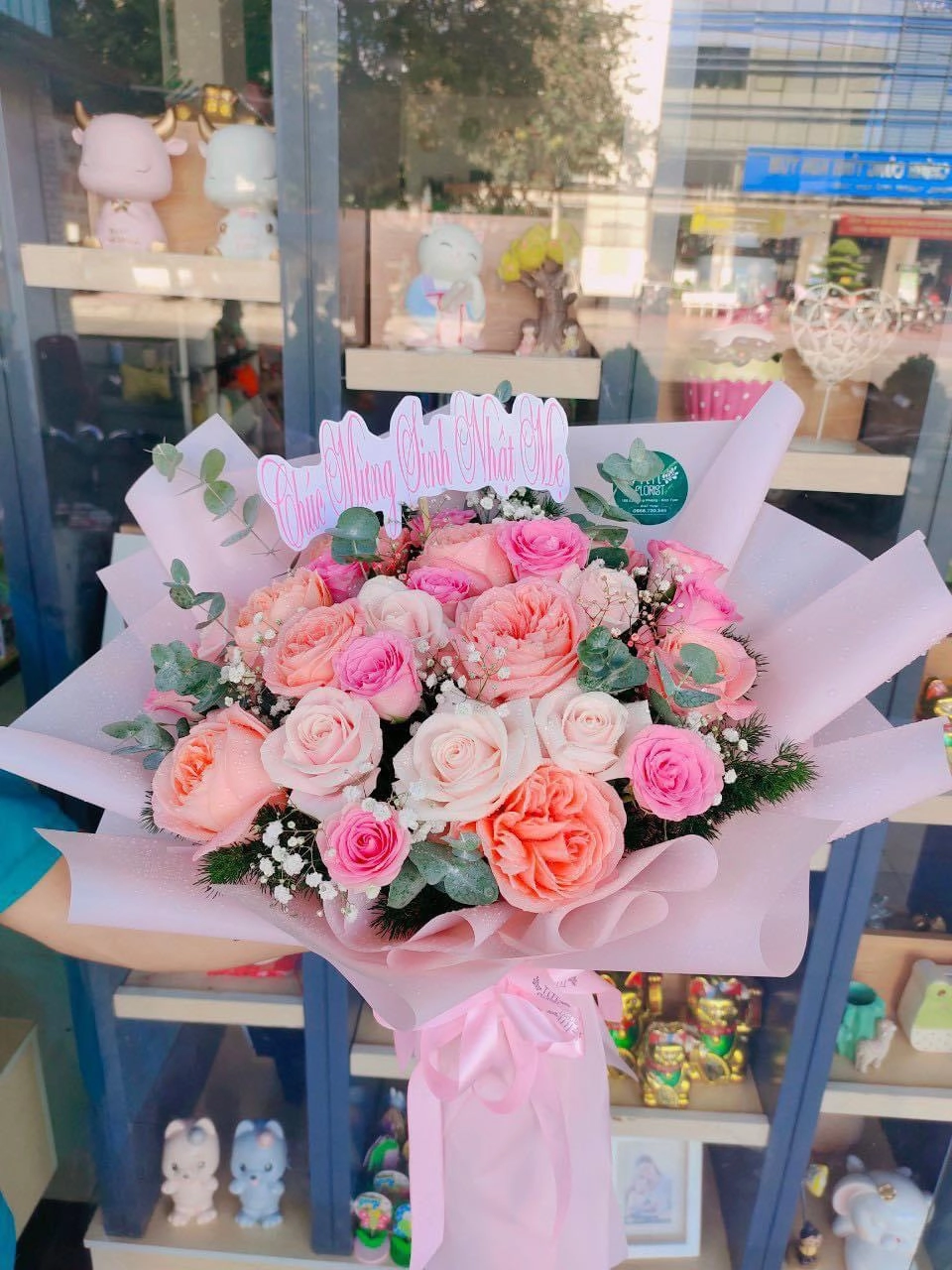 Bó hồng  sinh nhật 