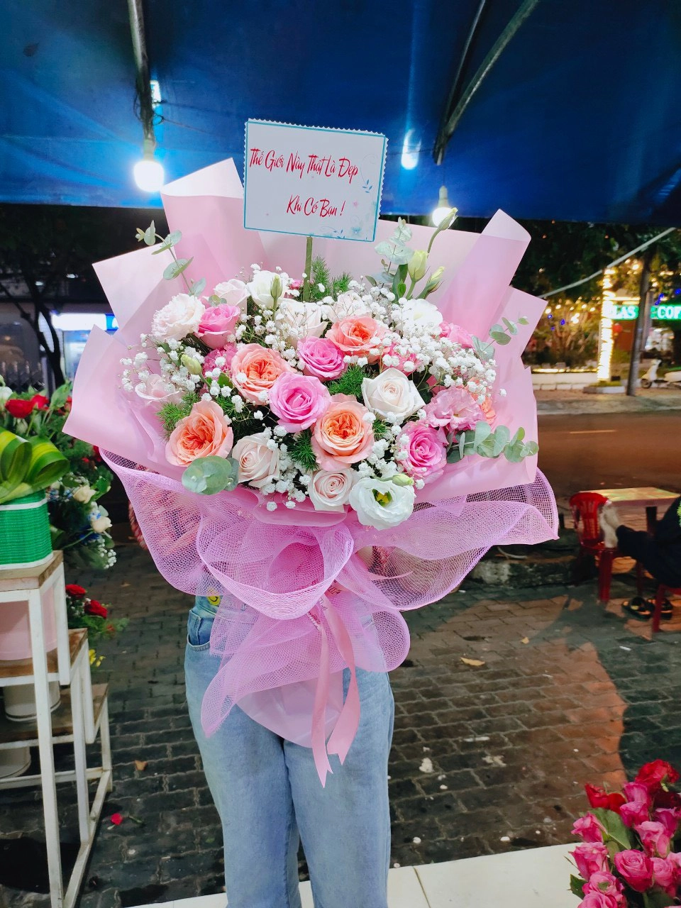 Hoa sinh nhật ngũ sắc 