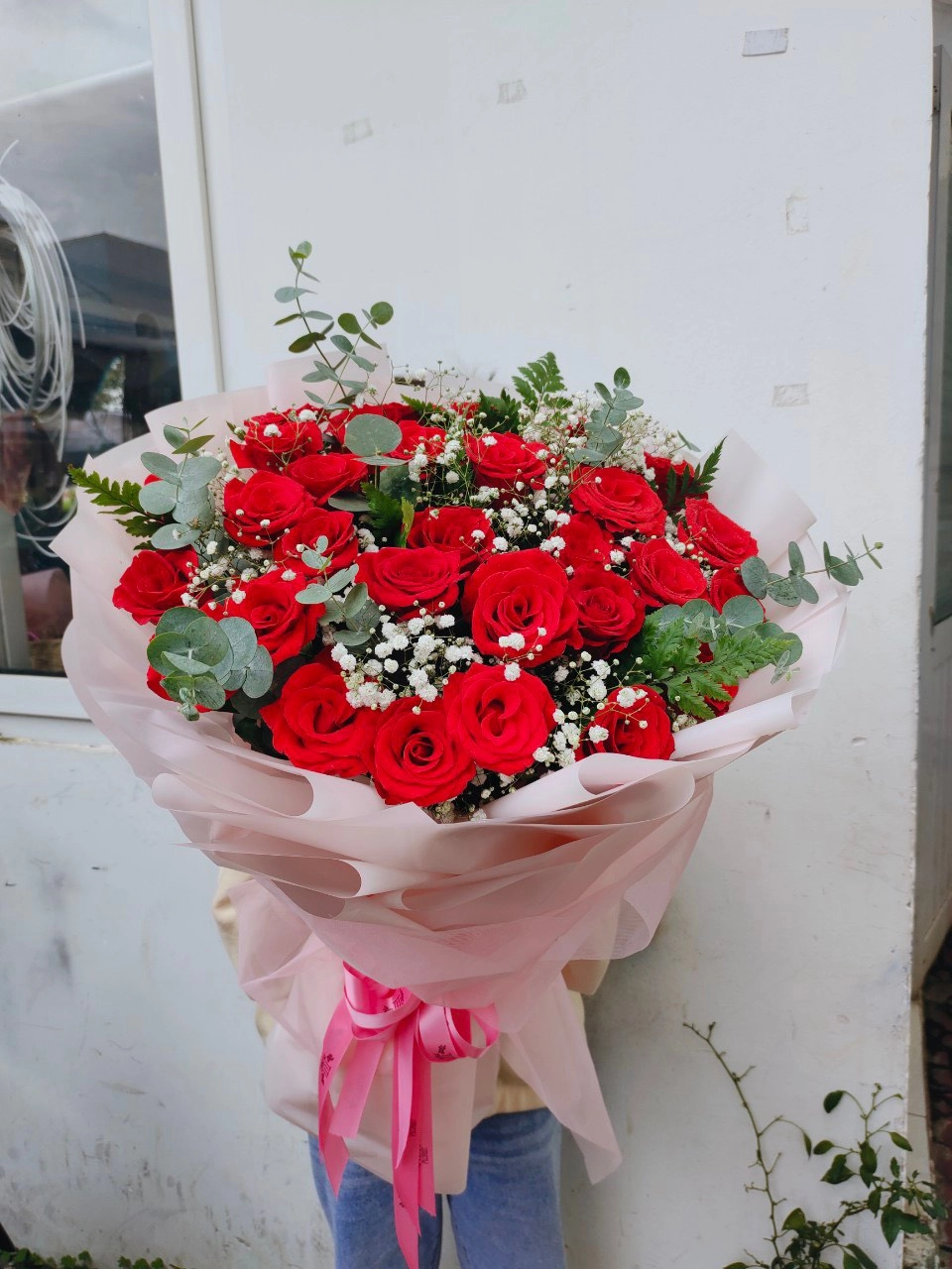 Bó hồng đỏ tặng sinh nhật