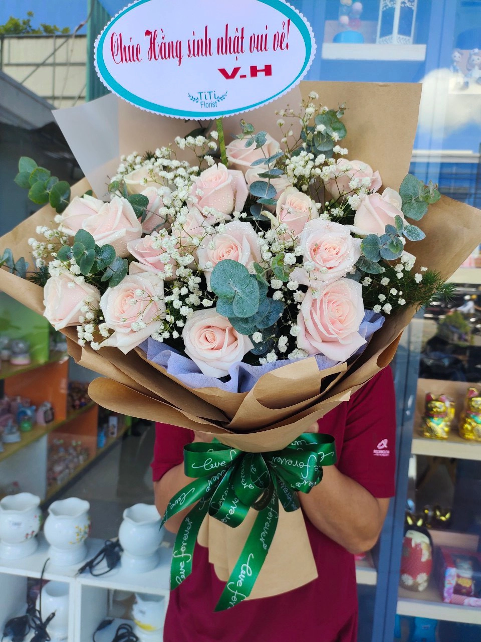 Hồng nhạt mừng sinh nhật