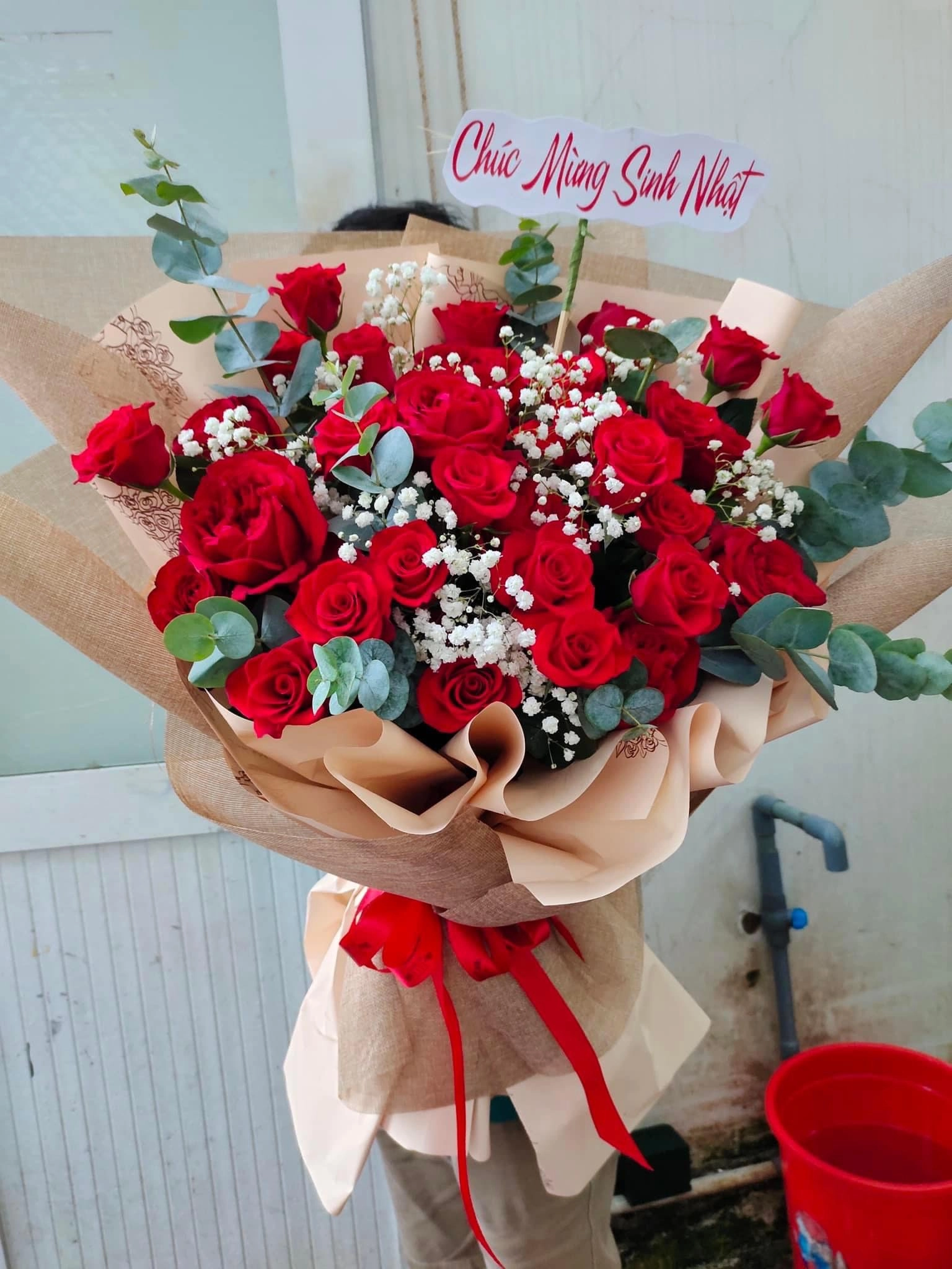 Bó hồng chúc mừng sinh nhật 