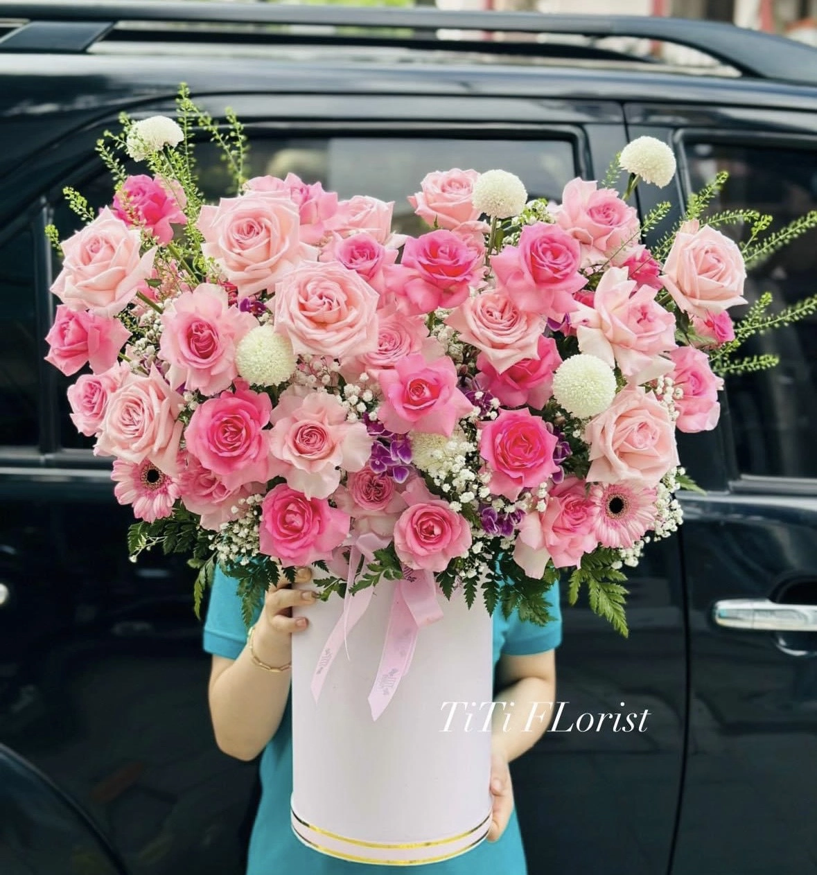  Chậu hoa hồng sinh nhật 