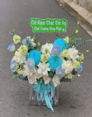 Lẵng hoa khai trương